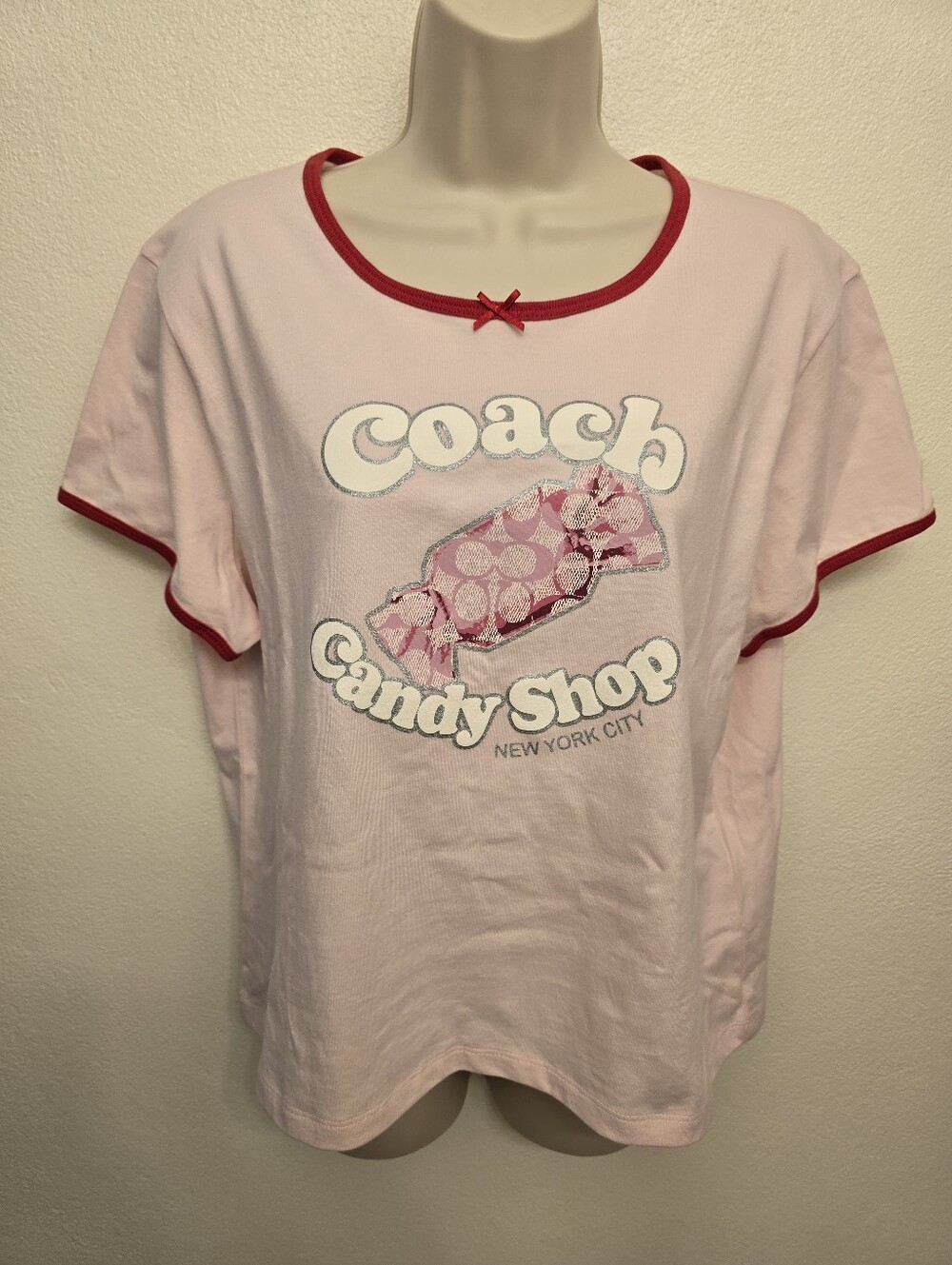 NWT Coach Ladies 'Candy Shop' Graphic Short Sleeve T-shirt
